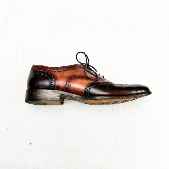 Johnston & Murphy Mens Leather Oxford Wingtip Dress Loafer Shoe 15 2454 Size 9.5 main image 6